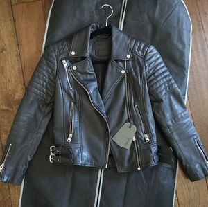 All Saints Papin Leather Jacket